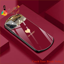 Load image into Gallery viewer, Catch A Break Luxury Cute Oval Heart-shaped Tempered Glass 