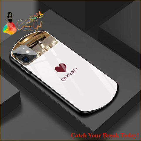 Catch A Break Luxury Cute Oval Heart-shaped Tempered Glass 