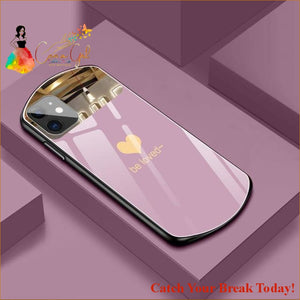 Catch A Break Luxury Cute Oval Heart-shaped Tempered Glass 