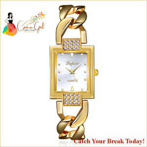 Catch A Break Luxury Gold Bracelet Watch - watch