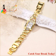 Load image into Gallery viewer, Catch A Break Luxury Gold Bracelet Watch - watch