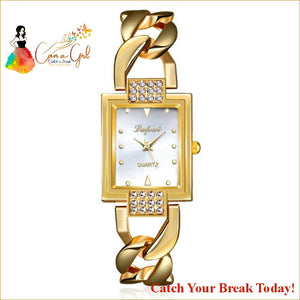 Catch A Break Luxury Gold Bracelet Watch - gold 2 / China - 