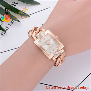 Catch A Break Luxury Gold Bracelet Watch - watch