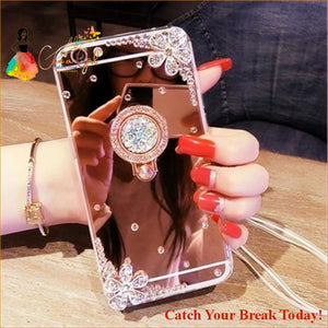 Catch A Break Luxury Rhinestone Case Cover - For iphone 5S 