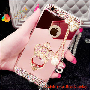 Catch A Break Luxury Rhinestone Case Cover - For iphone 6 6S