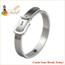 Load image into Gallery viewer, Catch A Break Luxury Roman Titanium Stainless Steel Bangle -