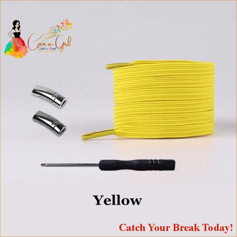 Catch A Break Magnetic Shoelace - Yellow / United States - 