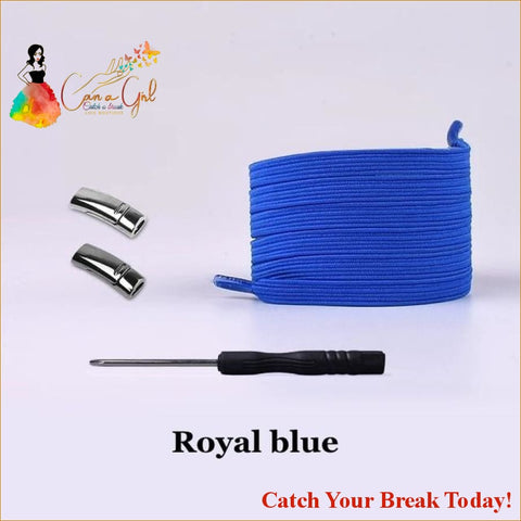 Catch A Break Magnetic Shoelace - Royal blue / United States