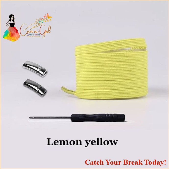 Catch A Break Magnetic Shoelace - Lemon yellow / United 