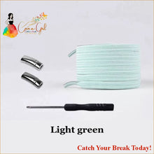 Load image into Gallery viewer, Catch A Break Magnetic Shoelace - Light green / United 