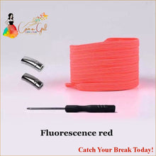 Load image into Gallery viewer, Catch A Break Magnetic Shoelace - Fluorescence red / United 
