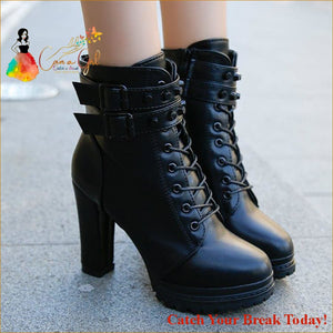 Catch A Break Me Up Motorcycle Boots - Shoes