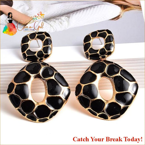 Catch A Break Melanin Earrings - Black