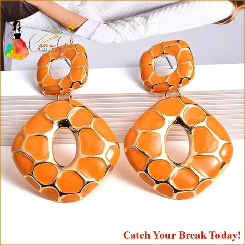 Catch A Break Melanin Earrings - Brown