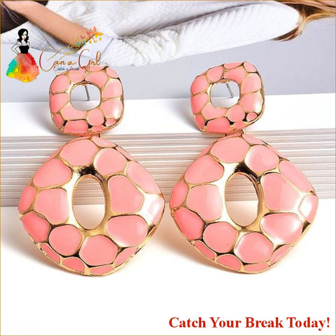 Catch A Break Melanin Earrings - Pink