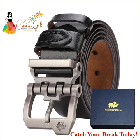 Catch A Break Men Belt Leather Vintage - N71223-1BM and Box 