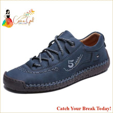 Load image into Gallery viewer, Catch A Break Men Leather Casual Shoes - 9931-Blue / 13 - 
