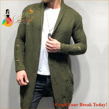 Load image into Gallery viewer, Catch A Break Men Long Style Sweater - Green / XXXL - 