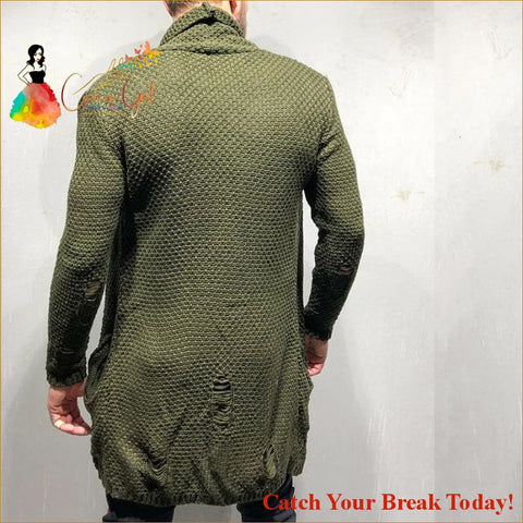 Catch A Break Men Long Style Sweater - clothing