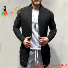 Load image into Gallery viewer, Catch A Break Men Long Style Sweater - Black / XL - clothing