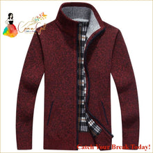 Load image into Gallery viewer, Catch A Break Men’s Cashmere Sweater - Dark red / XXXL - 