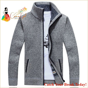 Catch A Break Men’s Cashmere Sweater - Light grey / M - 