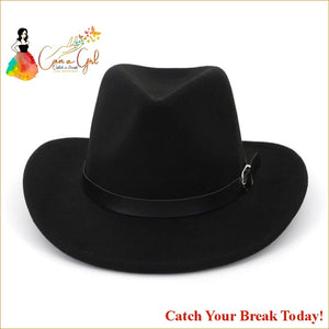 Catch A Break Men’s Felt Hat - black - For Men