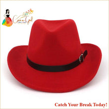 Load image into Gallery viewer, Catch A Break Men’s Felt Hat - red - For Men