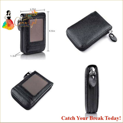 Catch A Break Men’s Leather Wallet And Credit Card Holder - 