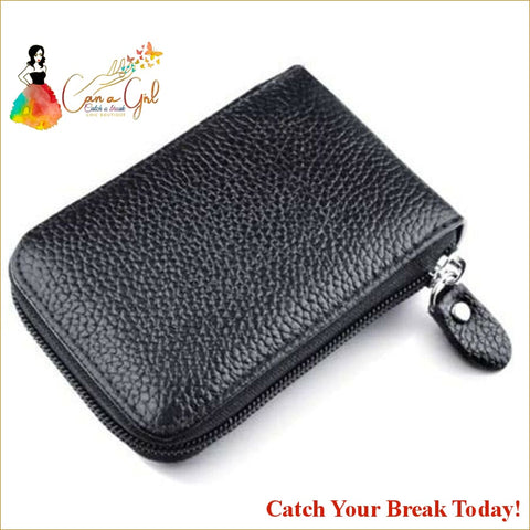 Catch A Break Men’s Leather Wallet And Credit Card Holder - 