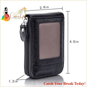 Catch A Break Men’s Leather Wallet And Credit Card Holder - 
