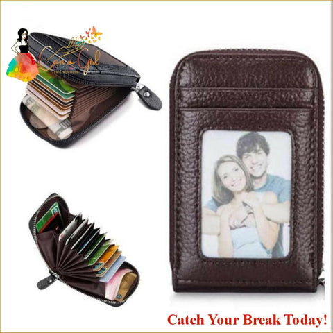 Catch A Break Men’s Leather Wallet And Credit Card Holder - 