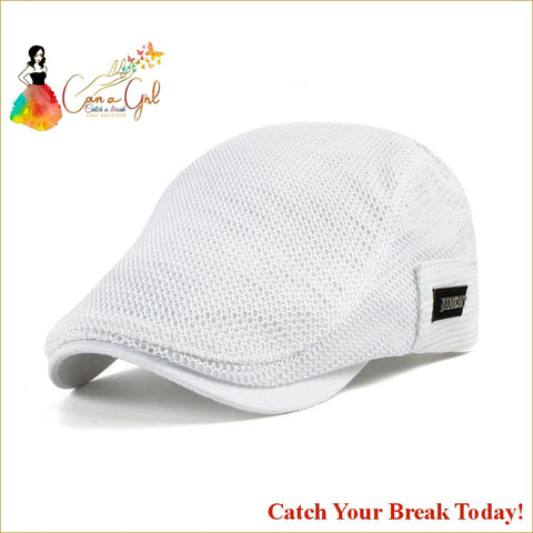 Catch A Break Men’s Mesh Cap - white - For Men