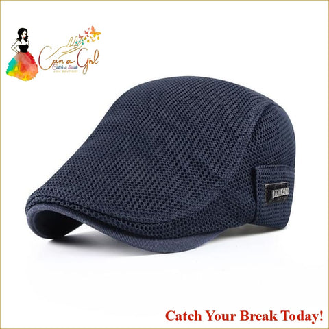 Catch A Break Men’s Mesh Cap - navy blue - For Men