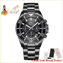 Load image into Gallery viewer, Catch A Break Mens Waterproof Chronograph Wristwatch - Black