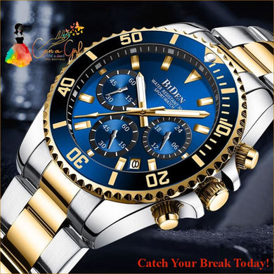 Catch A Break Mens Waterproof Chronograph Wristwatch - 