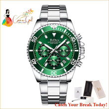 Load image into Gallery viewer, Catch A Break Mens Waterproof Chronograph Wristwatch - Green