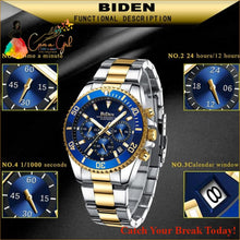 Load image into Gallery viewer, Catch A Break Mens Waterproof Chronograph Wristwatch - 