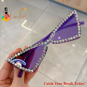 Catch A Break Meow Me Sunglasses - purple / China - 