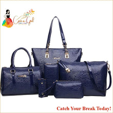 Load image into Gallery viewer, Catch A Break Messenger Bag Set - Blue - purses