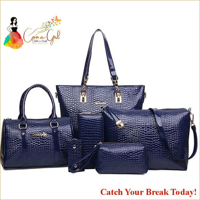 Catch A Break Messenger Bag Set - Blue - purses