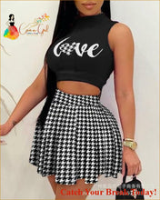 Load image into Gallery viewer, 2021 Casual Wear Women’s Sleeveless Short Top and Mini Skirt