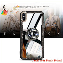 Load image into Gallery viewer, Catch A Break Mirror Rhinestone Case For iPhone X XR Xs Max 