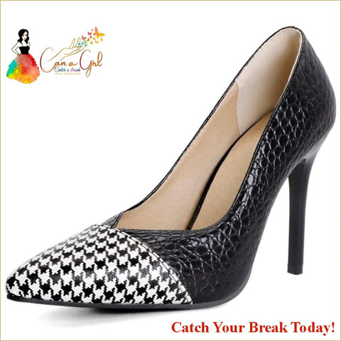 Catch A Break Mixed Colors Sexy Pumps - black / 6 - Shoes