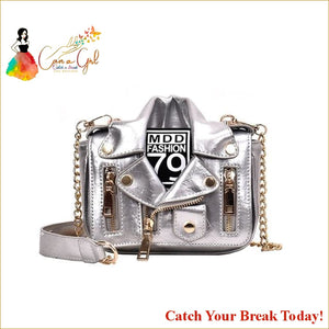 Catch A Break Motorcycle Bags Messenger Bag - Silver / China