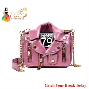 Catch A Break Motorcycle Bags Messenger Bag - Purple / China