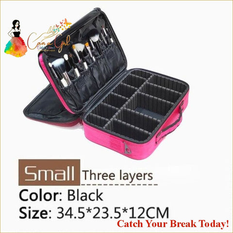 Catch A Break Multi-Storage Professional Cosmetic Case - 