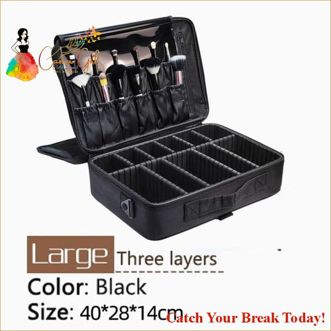 Catch A Break Multi-Storage Professional Cosmetic Case - 