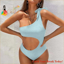 Load image into Gallery viewer, Catch A Break One Shoulder Swimsuit - 2173-01 / S - Swimwear
