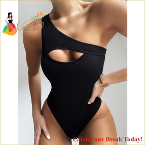 Catch A Break One Shoulder Swimsuit - 210533-01 / S - 